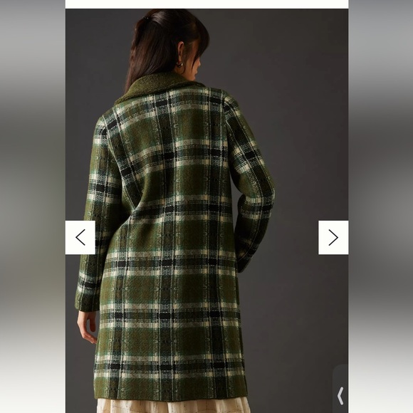 Aldomartins for Anthropologie Plaid Cardigan Sweater coat - Picture 2 of 8